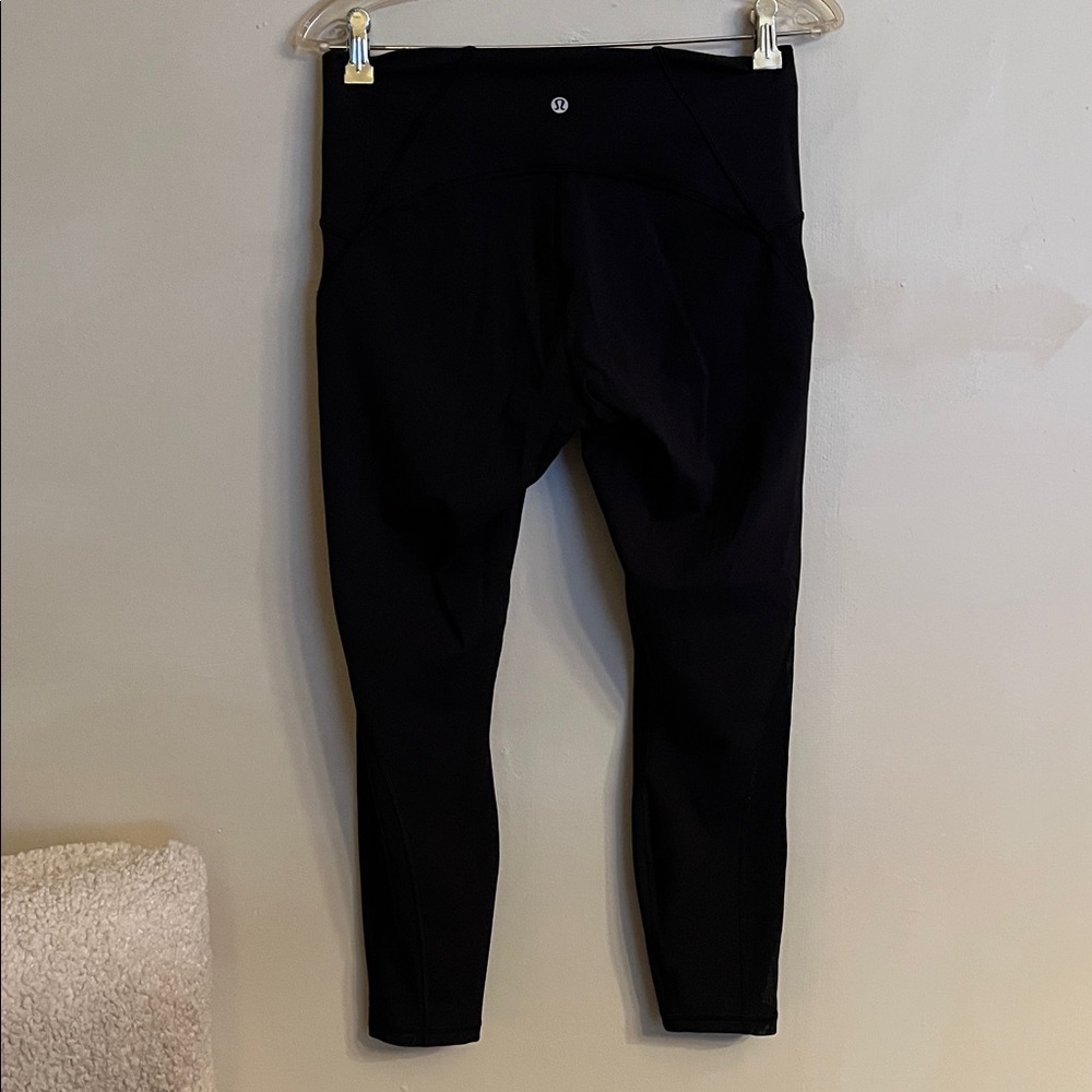 Lululemon Train Times 7/8 Pant Black Size 10 Mesh on Side of Calf - Picture 2 of 14